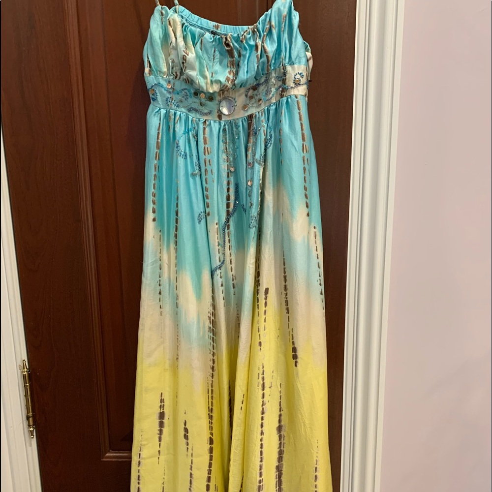 BCBG MaxAzria Ombré Maxi Dress Women size S